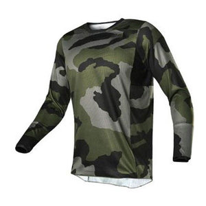 Men's Full Sleeve Sublimation Printed Cycling Jersey Orange <b>White</b> Green Quick Dry Polyester Outdoor Sports <b>Top</b> - Product Image 2