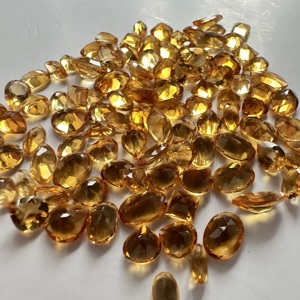 Citrine naturelle, pierres précieuses en vrac, formes et tailles variées, 3x5 à 5x7 mm, lot de 101 pièces, 46 carats, taillées et polies - Product Image 2