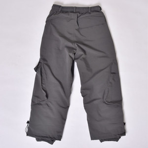 Pantalon de snowboard imperméable pour homme avec poches zippées, taille élastique, style cargo, pantalon de ski d'hiver, isolation synthétique, gris - Product Image 1