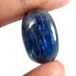 天然蓝色蓝晶石napali优质凸圆形自由形状椭圆形珠宝蓝色宝石顶级品质