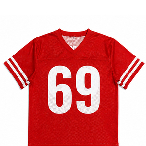 Maillot de football américain unisexe personnalisé en polyester sublimé de haute qualité, fabriqué en usine, best-seller, grandes tailles pour adultes - Product Image 1