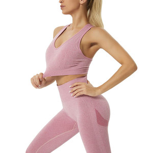 Conjunto de Yoga para Mujer al Por Mayor, Último Estilo, Conjunto de Yoga de Venta Caliente, Material Duradero Antiarrugas, Conjunto de Yoga Elástico Sólido para Mujer - Product Image 2