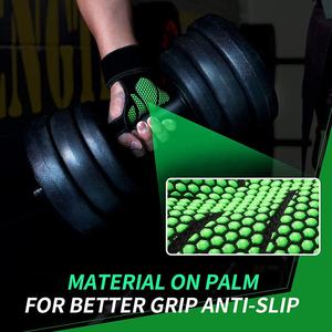 Sport Weight Lifting Gloves Unisex Workout Gym Fitness Gloves Black Color Anti <b>Slip</b> Training Gloves - Product Image 2