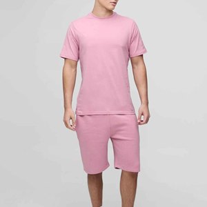 High Quality Summer Breathable Quick Dry <b>Knitted</b> Cotton 2026 Trendy Short Sleeve T-Shirts Casual Shorts Men's 2-Piece <b>Sets</b> - Product Image 6