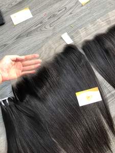 Super Thin HD Cierre de encaje Frontal 100% Remy Extensión de cabello humano Estilo de onda natural Extensiones de cabello - Product Image 2