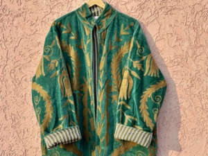 Most Trending Winter Festival <b>Women's</b> Handmade <b>Velvet</b> Eco-Friendly Long Suzani Embroidery Reversible Custom <b>Jacket</b> Wholesale - Product Image 5