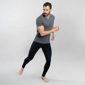 Leggings Deportivos para Hombre, Ajustados, Cintura Elástica, Color Sólido, Pantalones de Compresión Deportivos con Estampado Sencillo - Product Image 3