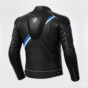 Veste de moto en cuir de vachette classique pour homme/femme, style urbain, roadster, café racer, pour la conduite/les courses, homologuée CE. - Product Image 2