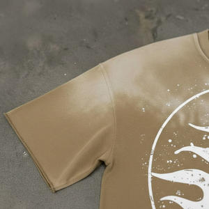 Camisetas de Algodón 100% de Alta Calidad al por Mayor para Hombre, Camisetas Lisas con Impresión DTG Personalizada, Camiseta Blanca Extra Grande - Product Image 4