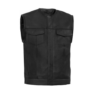 Veste de moto en cuir véritable noir de qualité supérieure pour homme, style motard classique, streetwear - Product Image 5