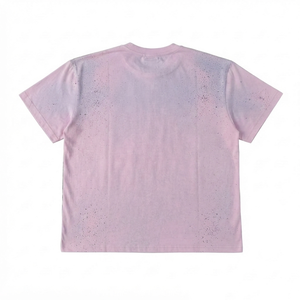 Camiseta personalizada de color rosa, lavada, de corte regular, cuello redondo, 100% algodón, suave, transpirable, de manga corta, estampada, para uso unisex. - Product Image 2