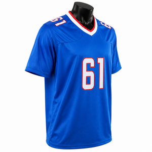Maillot de football américain personnalisé pour homme, respirant, en mesh, à manches courtes, uniforme d'équipe, col en V, entraînement, nom d'équipe personnalisé, maillot de sport - Product Image 5