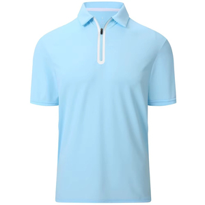 เสื้อโปโลกอล์ฟชาย น้ำหนัก 220 กรัม |   ผ้าเจอร์ซีย์ 100% คอตตอนและโพลีเอสเตอร์ |   เสื้อโปโลเปล่าคุณภาพสูงแบบเรียบสีพื้นสั่งทำได้ - Product Image 5