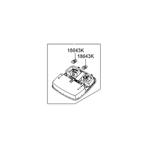 ไฟภายในรถยนต์โซนาต้าใหม่ รุ่น 928003K001X6 - Product Image 1