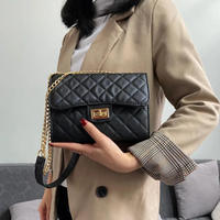 Sac fourre-tout personnalisé de luxe pour femme en similicuir, motif losanges, design réversible, fermeture à torsion, porté épaule