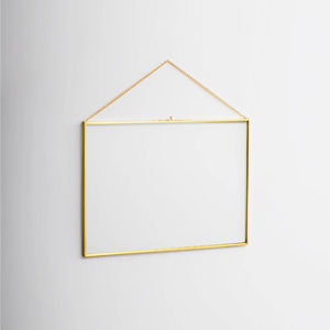 Juego de Marcos Colgantes de Doble Cristal con Acabado en Latón de Alta Calidad, Soporte de Exhibición de Especímenes de Plantas Montado en la Pared, Decoración para el Hogar y Bodas - Product Image 6