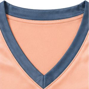 Conjunto de Pijama de Satén Color Durazno para Mujer, Cuello en V, Manga Corta, Top y Pantalones Cortos, Bordado de Oso, Ropa de Dormir Suave, Personalizable OEM ODM - Product Image 3