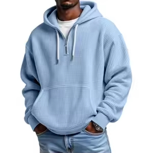 Sudaderas con Capucha Lisas Personalizadas, 100% Algodón Ecológico, Sudadera con Capucha al por Mayor para Hombre, Top Térmico de Invierno - Product Image 4