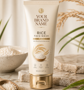 Nettoyant Visage Hydratant et Éclaircissant à l'Extrait de Riz Naturel, Contrôle du Sébum, Usage Quotidien, Marque Privée, Vente en Gros - Product Image 1