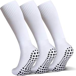 Chaussettes de sport pour adultes en polyester/nylon tricotées sur mesure, écologiques, respirantes, avec grip pour le football, le basketball et plus encore, antidérapantes - Product Image 1