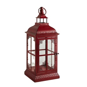 Great Quality Vintage Style Decorative Candle <b>Lantern</b> Holder For <b>Indoor</b> Outdoor Home Decor Hanging Or Tabletop Candle Holder - Product Image 1