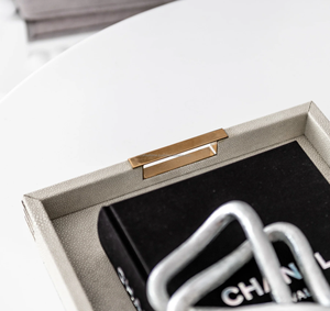 Wholesale PU Leather Home Decorations Kitchen <b>Food</b> Storage Serving <b>Tray</b> for Tea Bread Natural Agate Coasters - Product Image 4