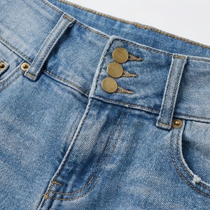 Shorts en jean déchirés pour femmes, couleur personnalisée, jeans coupés, demi-pantalons, tenue décontractée d'été, mode tendance, streetwear, Y2K - Product Image 4