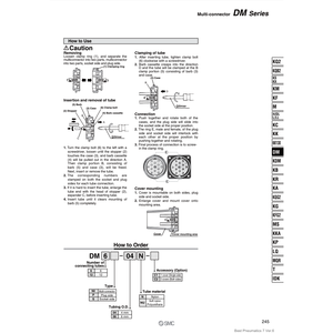 DM6-06NU เชื่อมต่อหลายช่องสำหรับ pneumatics SMC - Product Image 1