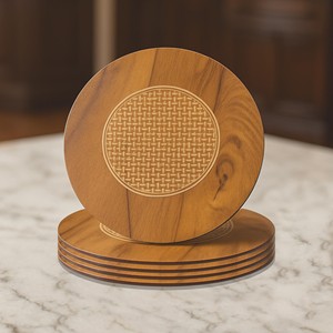 Posavasos Rectangulares Modernos de Bambú Compuesto Ecológico |   Venta al por Mayor a Granel en Moradabad - Product Image 2