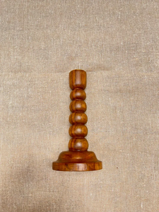 Portavelas de madera, portavelas cónicas de 6 pulgadas, candelabro de madera rústico, decoración de mesa de B H Brothers - Product Image 6