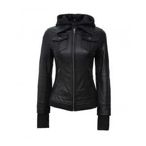 Chaquetas de Cuero Genuino para Mujer al por Mayor con Tela Satinada, Diseño Transpirable y Elegante, Prendas de Moda en Venta - Product Image 2