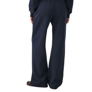 Pantalones de chándal anchos de cintura alta para mujer, informales, holgados, con cintura elástica, para descansar, venta al por mayor OEM - Product Image 2