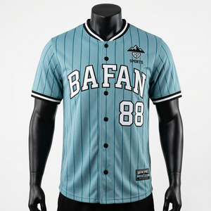 <b>100</b>% cotton T-<b>shirt</b> for men loose fit printed Mens Baseball Jersey Premium <b>Polyester</b> Breathable Teal Sublimation Custom Logo - Product Image 4