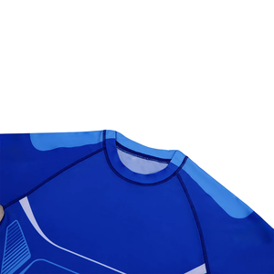 Camiseta de Compresión Rashguard para Hombre, Manga Larga, 220g, Impresión Digital Completa, Sin Gi, para BJJ y MMA, con Logotipo Personalizado de Surf, Protección Solar - Product Image 3