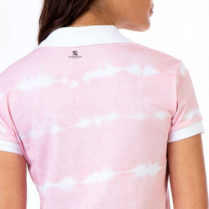 Women Breathable Cotton Polo Shirt Solid Color <b>Short</b> <b>Sleeve</b> Knitted Casual Top <b>Button</b> <b>Up</b> Summer Wear 2026 - Product Image 5