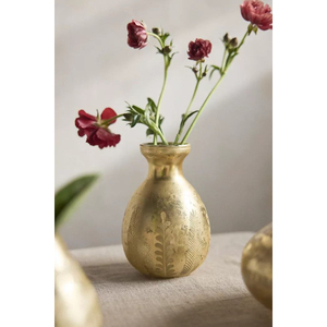 Vase en laiton convertible fait main, finition dorée, forme personnalisée, vase à fleurs de table pour la décoration de la maison, des mariages et des salons - Product Image 4