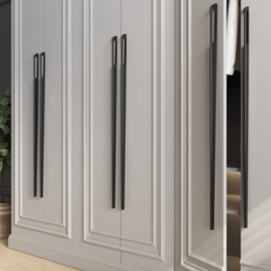 Aluminium Cabinet Profile Edge Handle Surface Mounted Wardrobe Door Pull Modern Minimalist Hardware For <b>Bedroom</b> Home Furniture - Product Image 1