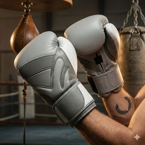Custom Premium Leather <b>Boxing</b> Gloves 3D Printed Mold | Lightweight Pull-On Closure Protective Combo <b>Set</b> Training <b>Sparring</b> Muay - Product Image 2