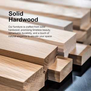 Cadre de lit moderne en pin massif durable, style côtier, avec tête de lit à lattes, nécessite un sommier, design de mobilier traditionnel - Product Image 3