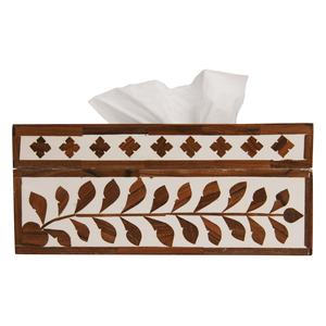 Dispensador de Servilletas Portátil de Madera con Incrustaciones Estilo Árabe 2023, Caja de Pañuelos con Logotipo Personalizado, Organizador de 10x6x4.5 Pulgadas para el Hogar - Product Image 4