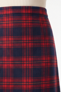 Nouvelles jupes en flanelle pour femmes, mode hiver, longueur genou, ajustées, 100% coton, vente en gros pour femmes - Product Image 4
