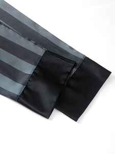 High Quality <b>Men's</b> Sleepwear Quick Dry Breathable Summer Solid Ice <b>Silk</b> <b>Robes</b> Plus Size Casual Knitted Fabric Long Sleeves - Product Image 6