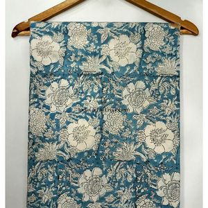 Tela de Algodón Cambray Estampada a Bloques 60x60, Tela de Algodón con Estampado Tradicional Jaipuri - Product Image 5