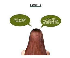 Polvo de Mehndi/Henna para un acondicionamiento profundo, retoque de raíces, control de la caída del cabello con polvo de Amla, Shikakai y Brahmi - 500g - Product Image 4