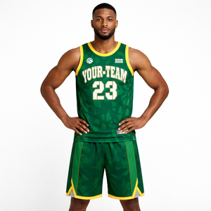 Ensemble Maillot et Short de Basketball Haute Performance en Tissu Mesh Léger, Personnalisable avec Logo, Nom et Numéro d'Équipe, Vente en Gros, Fournisseur OEM - Product Image 5