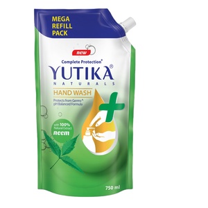 Yutika Naturals Liquide de lavage des mains Protection complète 100% Extrait naturel Hygiène des mains médicamenteuse Protéger les germes pH équilibré Neem - Product Image 1