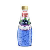 Jbfresh 290Ml Glazen Fles Cocktailsap Met Basilicumzaad Drinkt Hoogwaardige Vruchtensapdrankfabrikant Vietnam