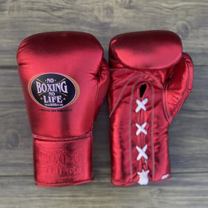 No Boxing No Life Guantes de Boxeo de Cuero Genuino – Guantes Profesionales para Entrenamiento y Sparring - Product Image 1