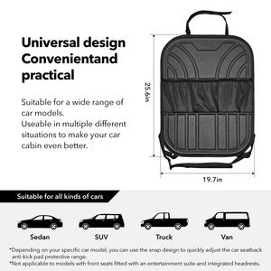 Anti-Kiddie Kicker Car Seat Cover Premium Protection for Little Feet - Product Image 5
