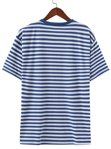 Camiseta de Manga Corta para Hombre, Cuello Redondo, 100% Algodón, Talla Grande, Casual, con Logotipo Serigrafiado en la Parte Delantera, Transpirable y Agradable al Tacto - Product Image 2